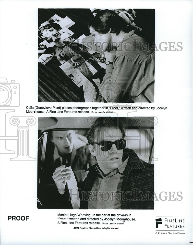 1992 Press Photo &quot;Proof&quot; starring Hugo Weaving, Geneieve Picot- Historic Images