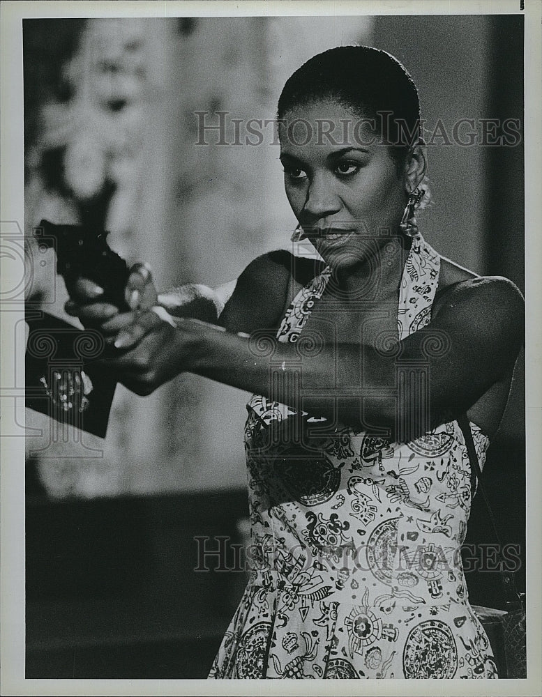 1985 Press Photo Miami Vice Olivia Brown Actress TV Series- Historic Images