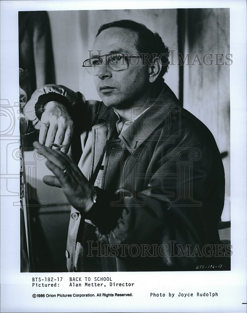 1986 Press Photo &quot;Back to School&quot; Director, Alan Metter- Historic Images