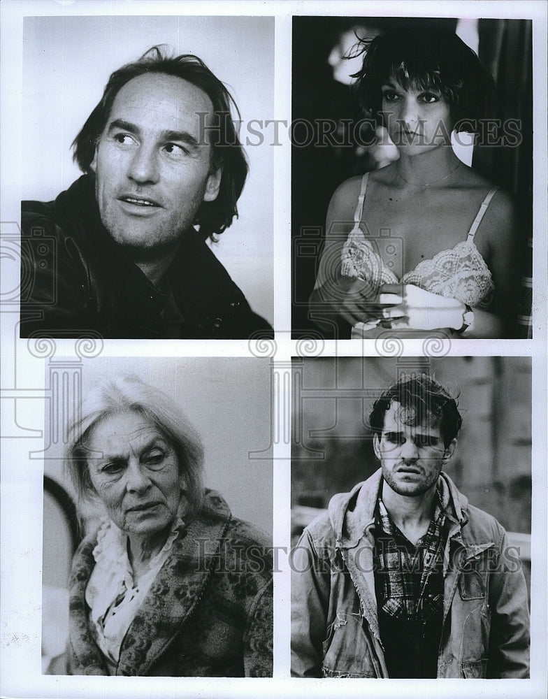 1988 Press Photo Pamela Reed, Craig T. Nelson, Viveca Lindfors, &quot;Rachel River&quot;- Historic Images