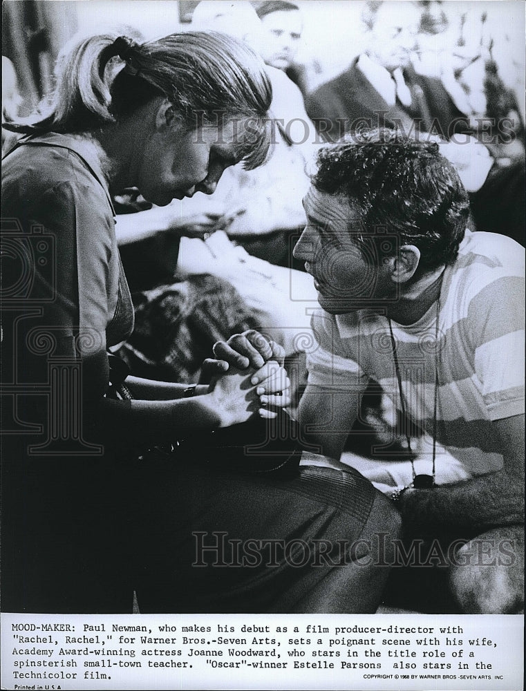 1968 Press Photo Paul Newman, Joanne Woodward, &quot;Rachel, Rachel&quot;- Historic Images