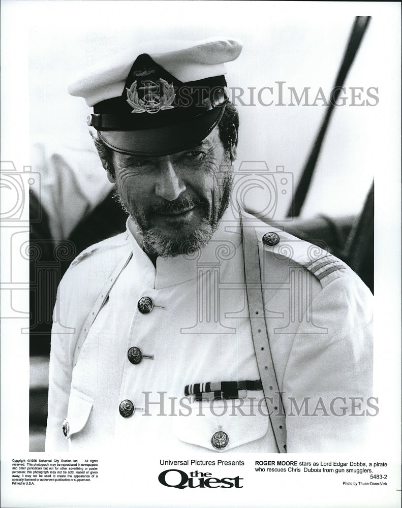 1996 Press Photo  &quot;The Quest&quot; starring , Roger Moore- Historic Images