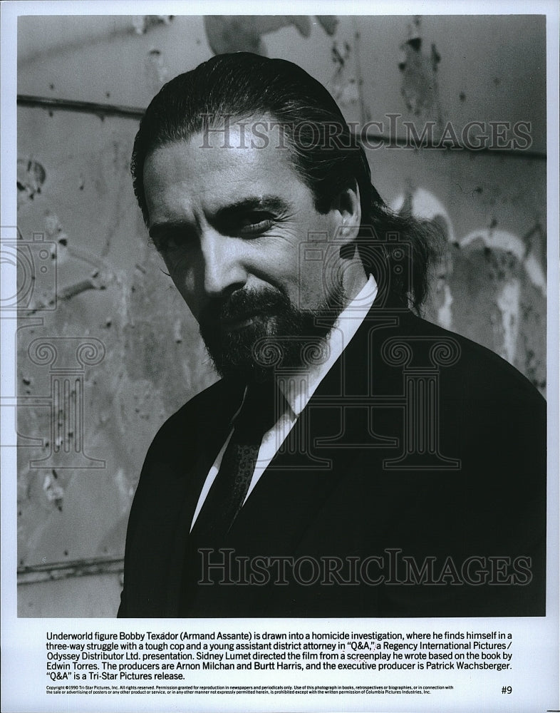 1990 Press Photo  "Q&A" starring Armand Assante- Historic Images