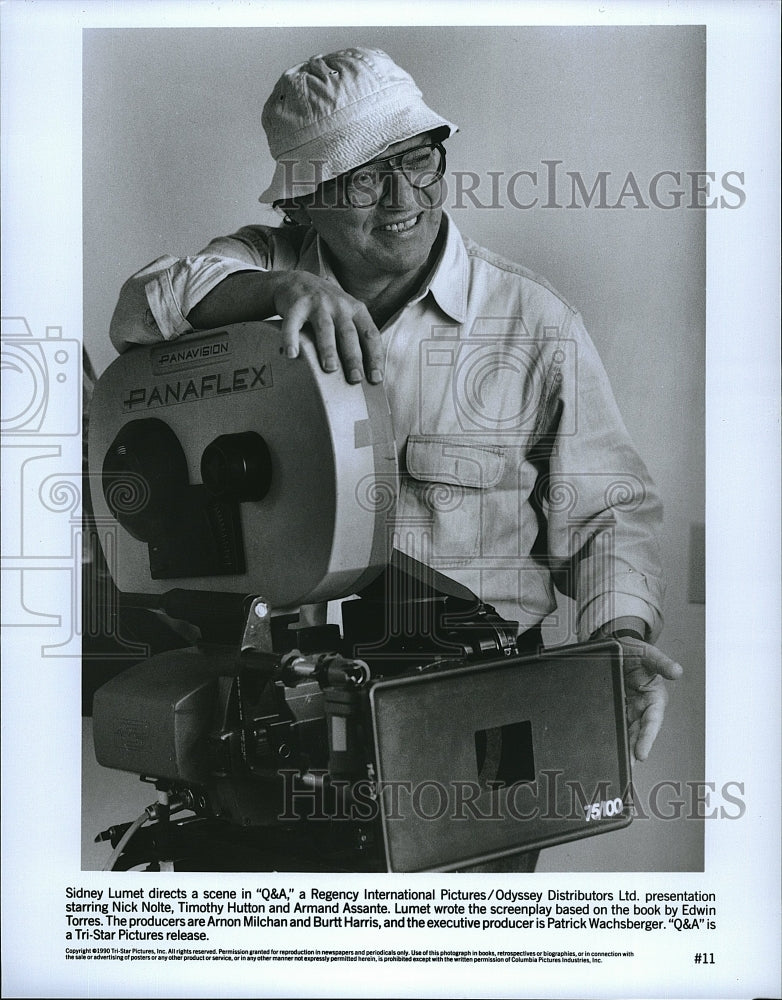 1990 Press Photo &quot;Q&amp;A&quot; director Sidney Lumet- Historic Images