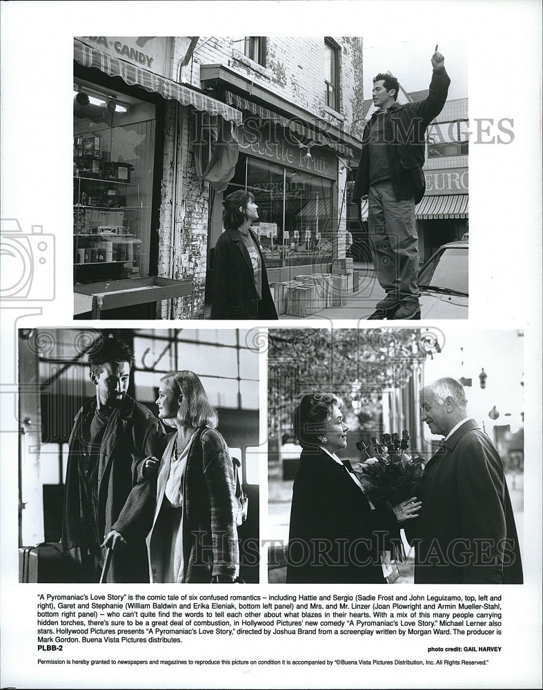 1995 Press Photo &quot;A Pyromaniac&#39;s Love Story&quot;S Frost,J Leguizamo,Wm Baldwin- Historic Images