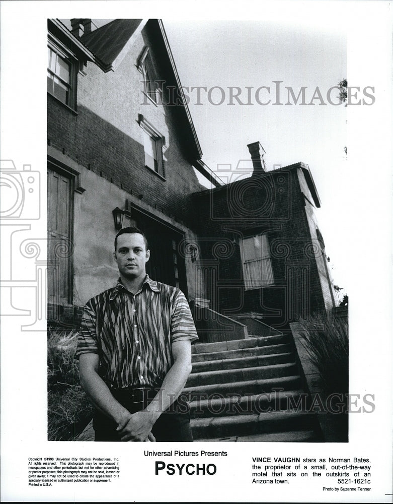 1998 Press Photo Movie Psycho Vince Vaughn Actor - Historic Images