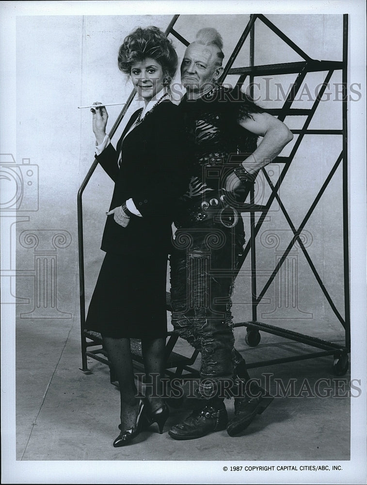 1987 Press Photo Max Headroom Concetta Tomei Morgan Sheppard- Historic Images