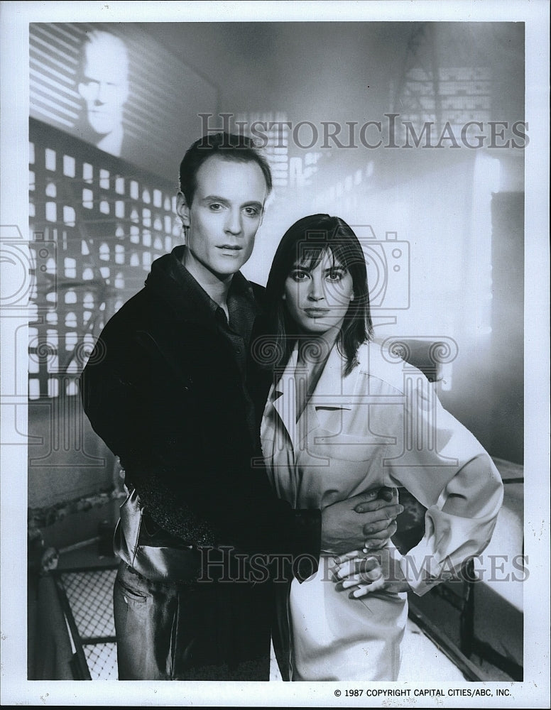 1987 Press Photo Matt Frewer AManda Pays Max Headroom- Historic Images