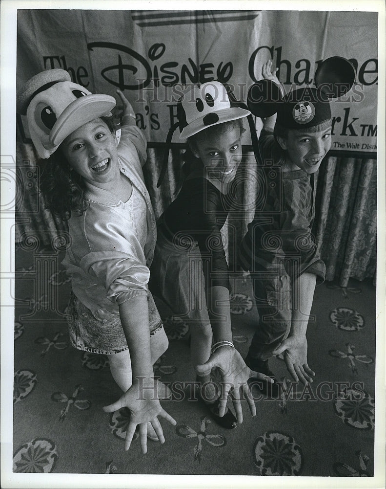 1989 Press Photo Boston kids at Disney Channel Mickey Mouse Club casting call- Historic Images