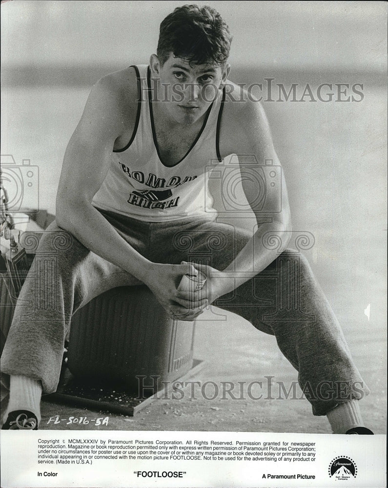 1984 Press Photo Christopher Penn American Actor Footloose Movie Scene Film- Historic Images