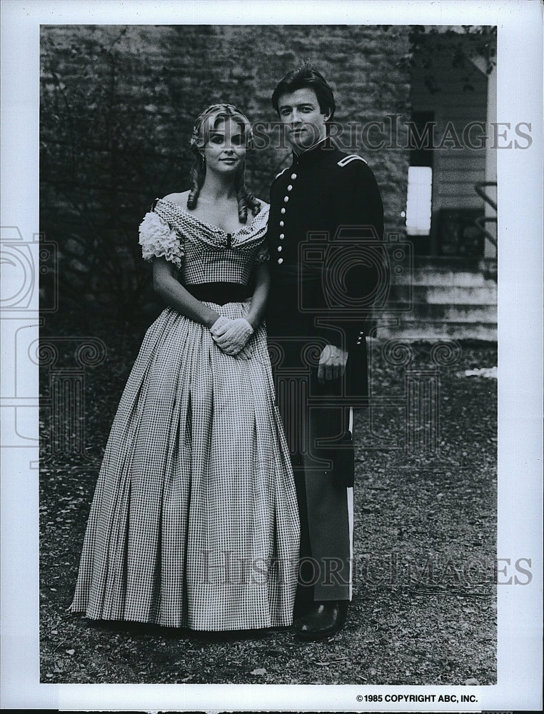 1985 Press Photo Wendy Kilbourne Actress James Read Actor North South Movie- Historic Images