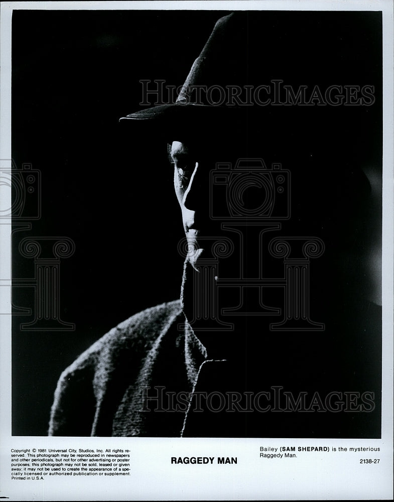 1981 Press Photo Sam Shepard American Actor Stars In Raggedy Man Movie Film- Historic Images