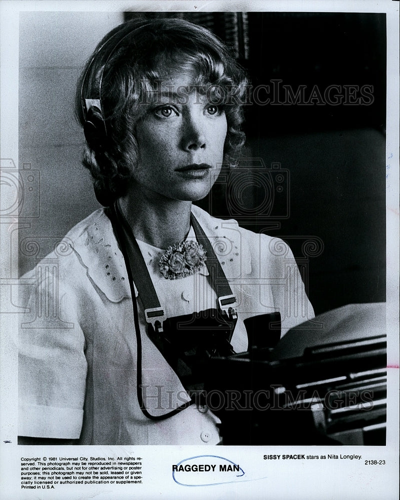 1981 Press Photo Sissy Spacek American Actress Stars In Raggedy Man Movie Film- Historic Images