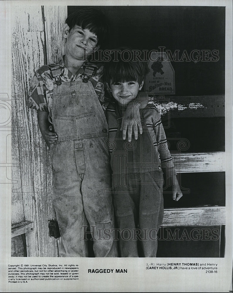 1981 Press Photo Henry Thomas Actor Carey Hollis Jr Raggedy Man Movie Film- Historic Images