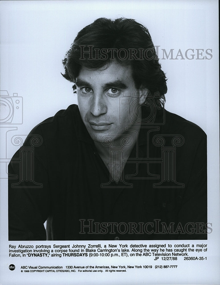 1988 Press Photo &quot;Dynasty&quot; starring Ray Abruzzo- Historic Images