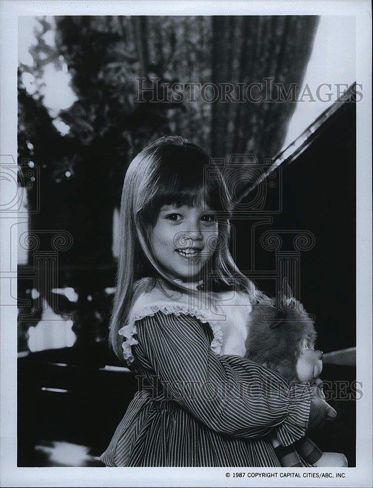 1987 Press Photo Jessica Player American Child Actress Dynasty Drama TV Series- Historic Images