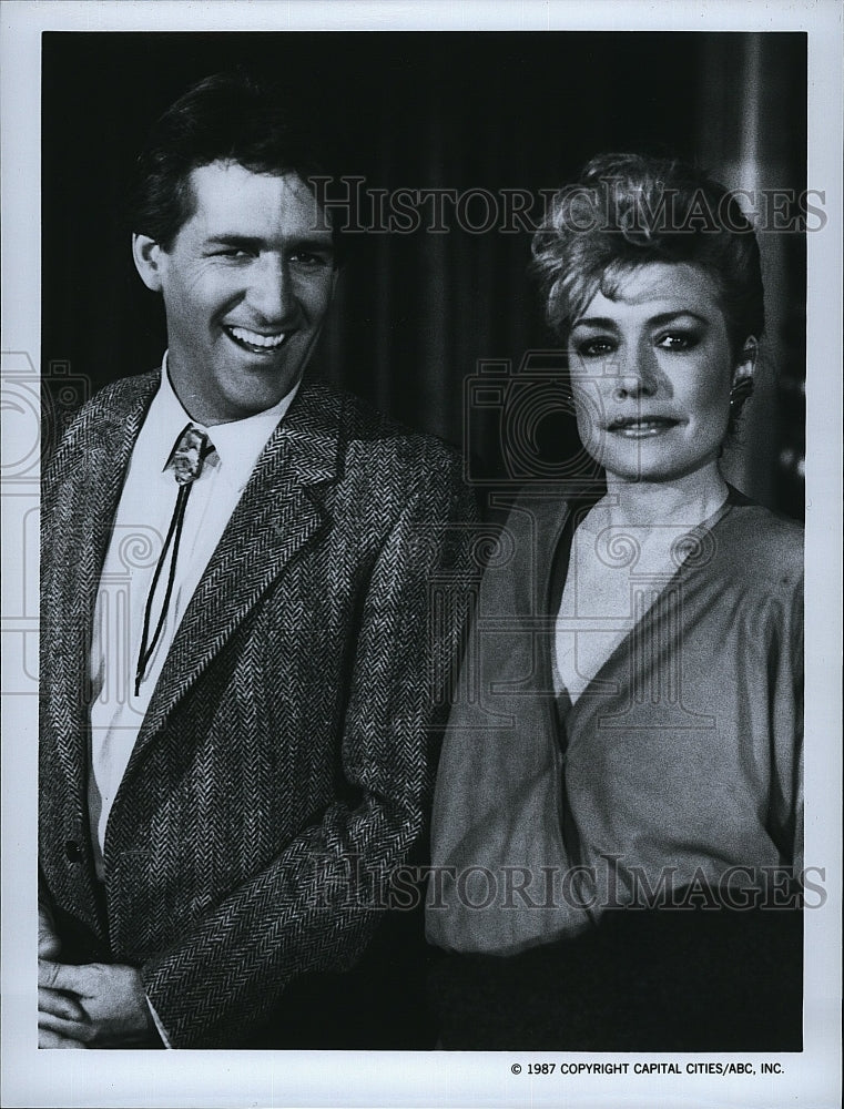 1987 Press Photo Cassie Yates Actress Duncan Gamble Actor Dynasty Drama TV Show- Historic Images