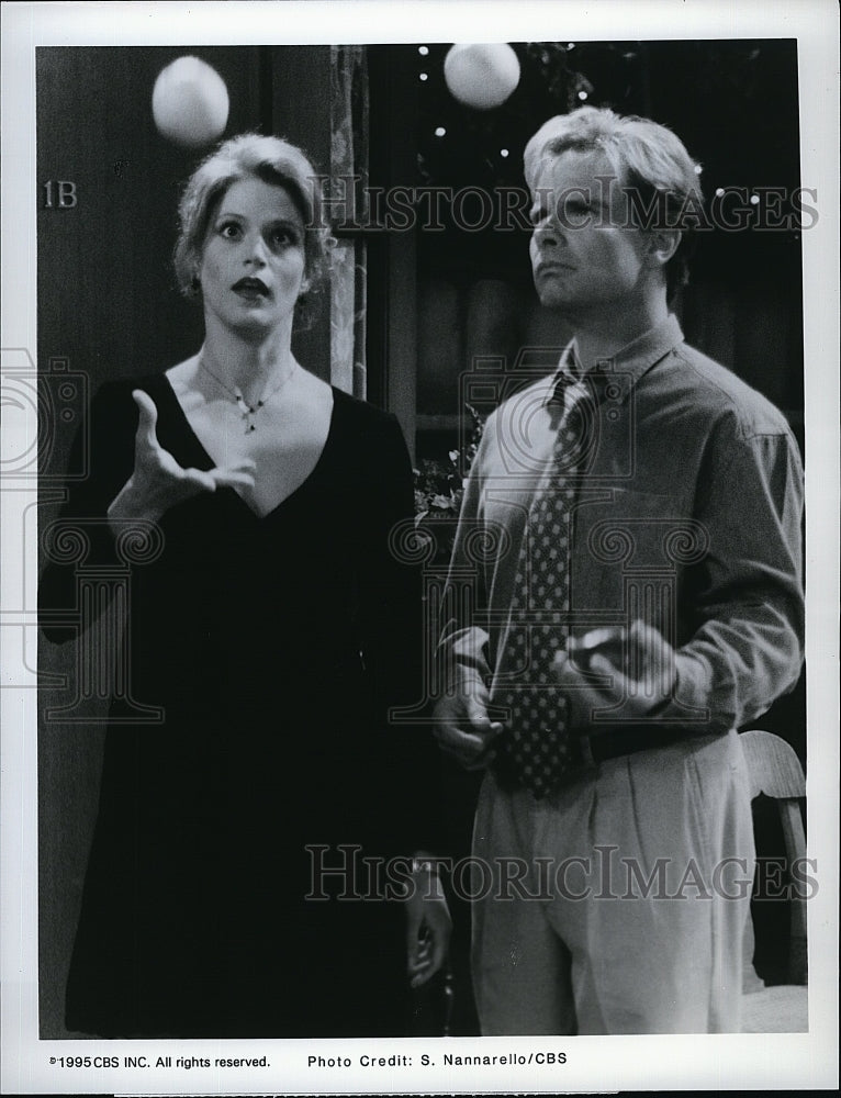 1995 Press Photo  &quot;Dweebs&quot; Farrah Forke &amp; Peter Scolari- Historic Images