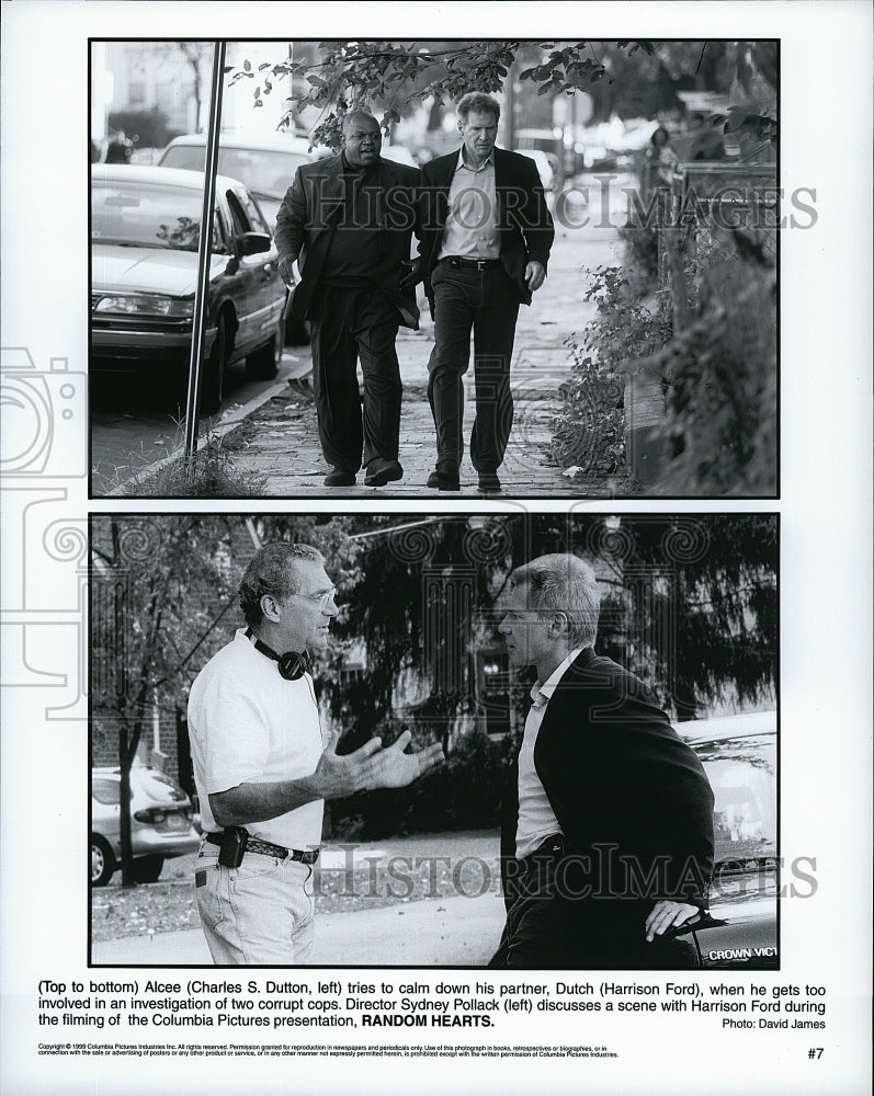 1999 Press Photo Charles S. Dutton Harrison Ford Random Hearts - Historic Images