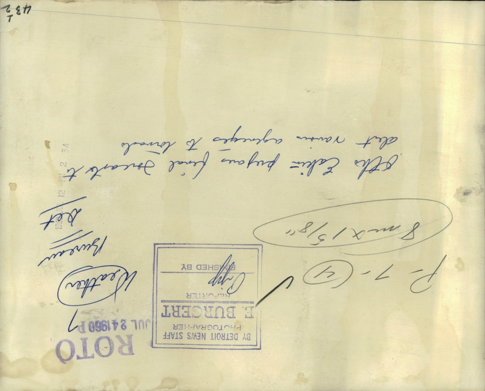 1960 Press Photo Weather Bureau Detroit