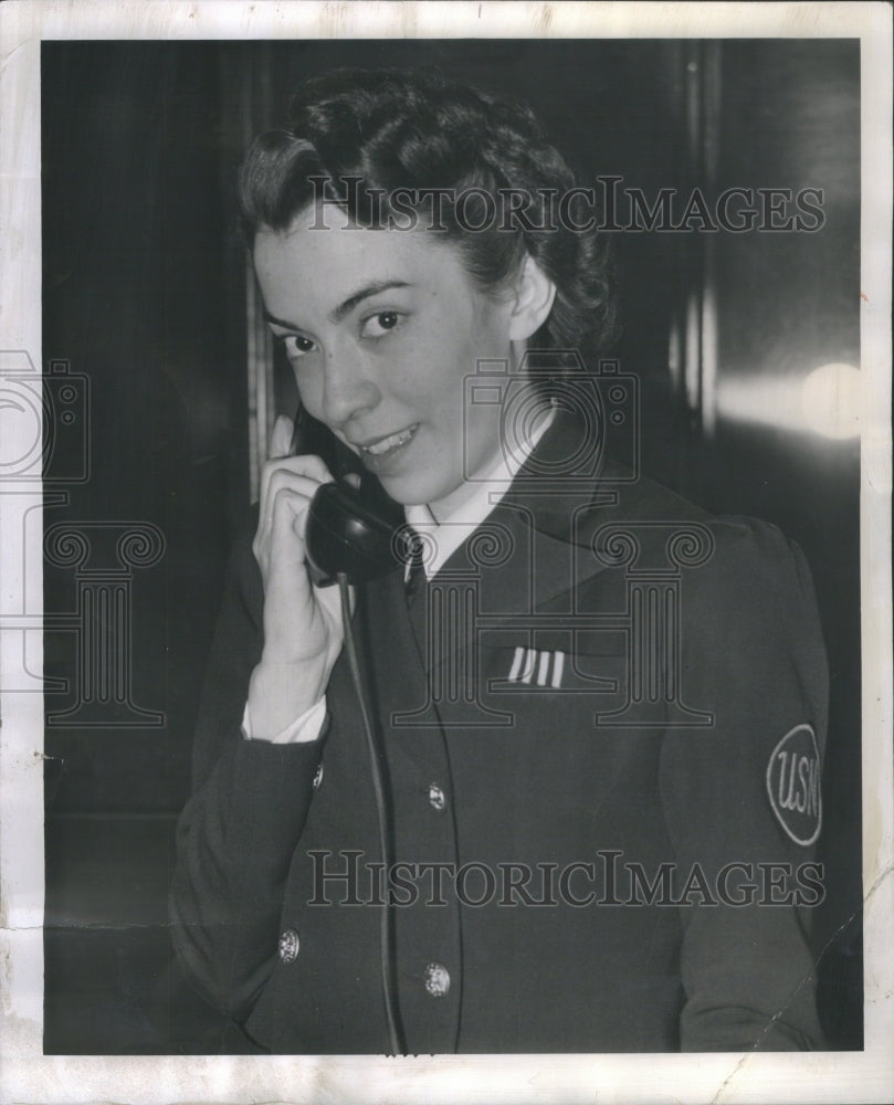 1942 Press Photo Mary Louise Stout Det. Naval Ordinance- Historic Images