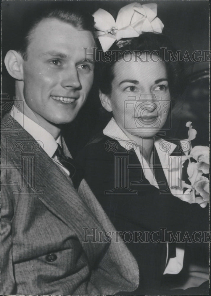 Press Photo Mr Mrs D Fredrick Travis Marriage Church - RRU01673
