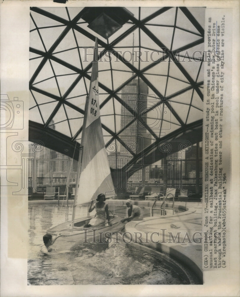 1964 Press Photo Jinx Falkenburg Model Actress Barcelon - RRU15041