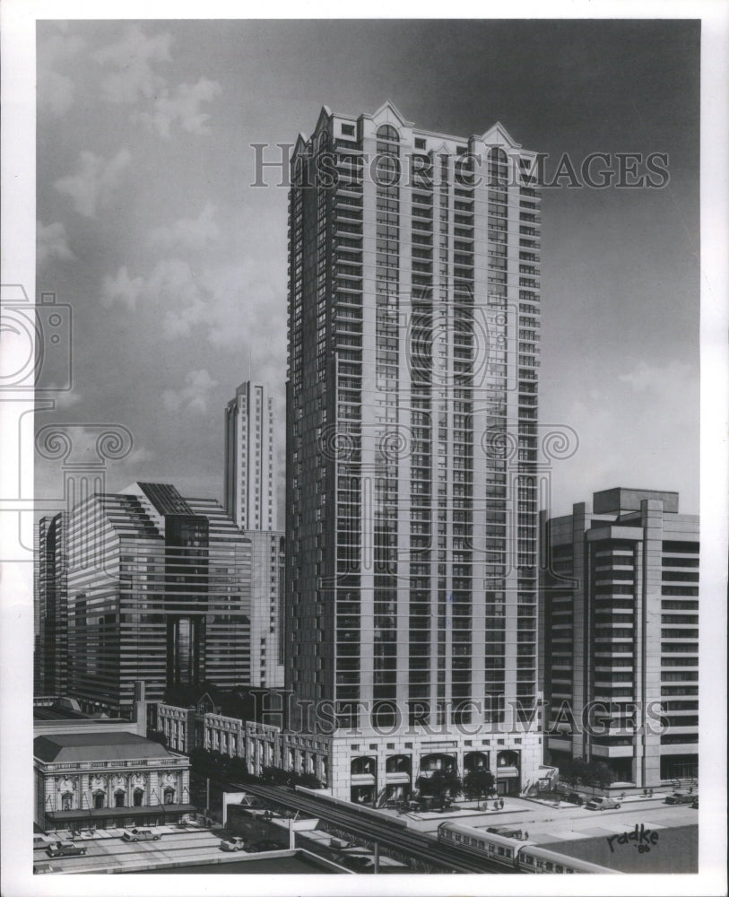 1989 Press Photo apartment building 200 N Dearborn - RRU15137