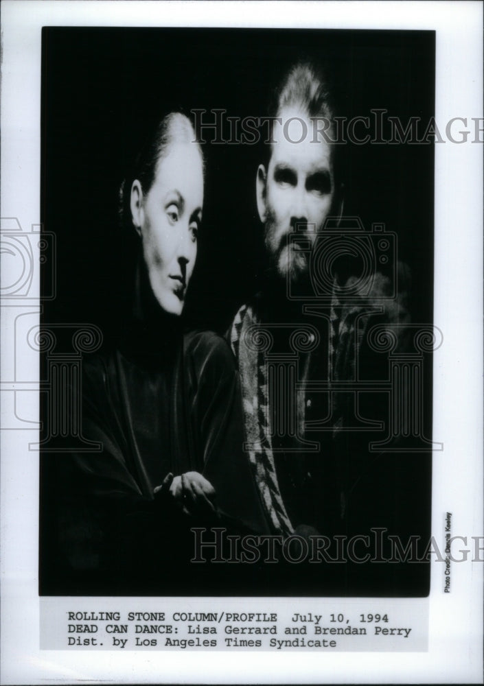 1994 Press Photo Dead Can Dance Lisa Gerrard Brendan - Historic Images