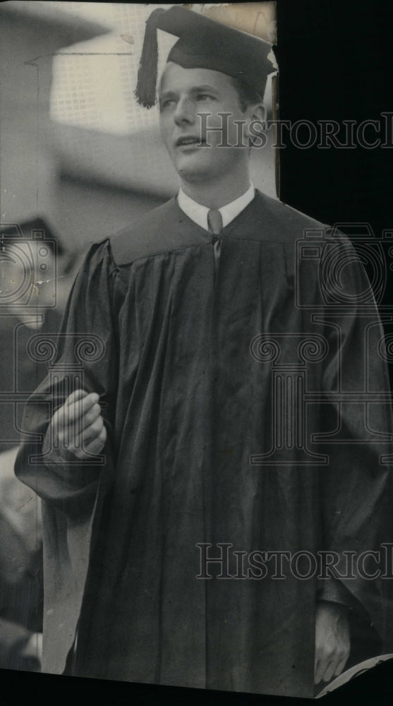 1929 Press Photo Allan Hoover Mrs Hover young bachelor - RRU23551