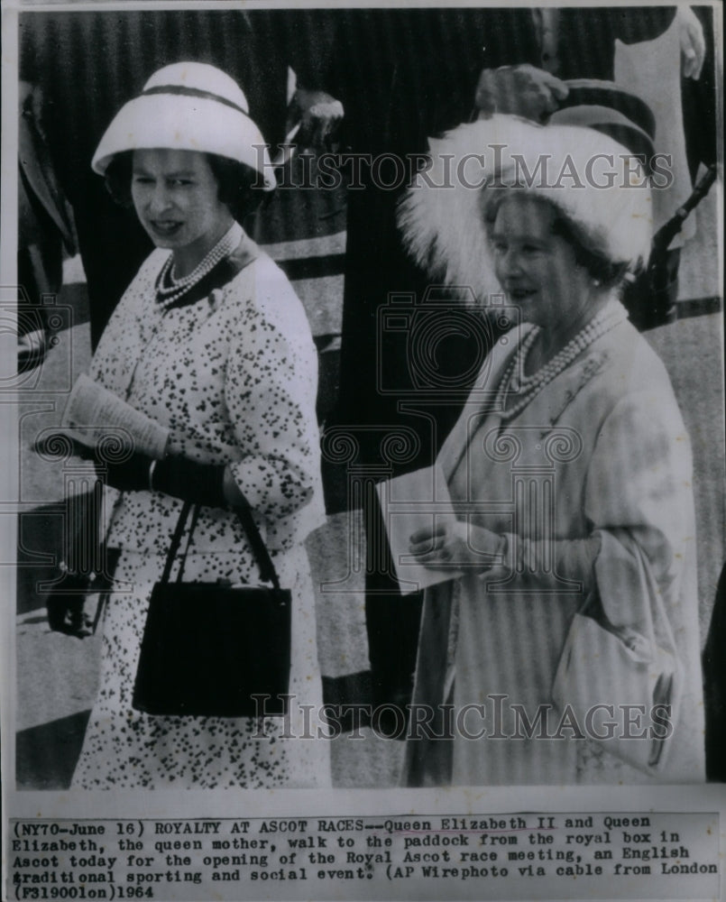 1964 Press Photo Queen Elizabeth Head Commonwealth- Historic Images