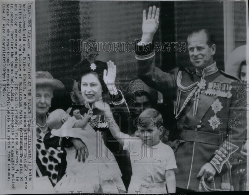 1964 Press Photo Queen Elizabeth Head Commonwealth- Historic Images