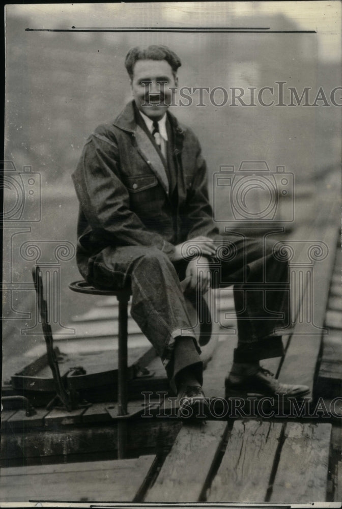 1933 Press Photo Warwick Lamoreaux Utah Legislature Rod - RRU25207