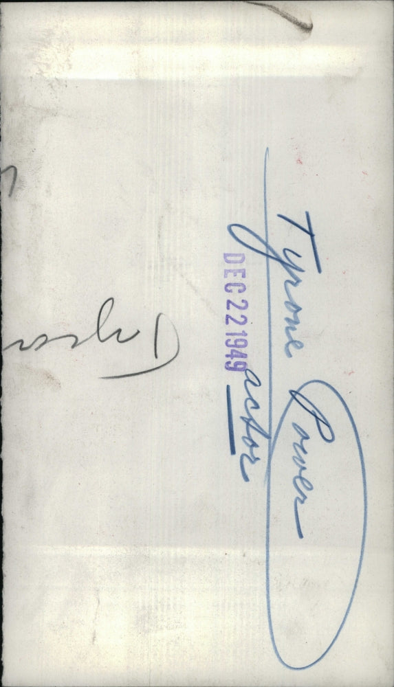 1949 Press Photo Tyrone Edmund Power American Film - RRU28165