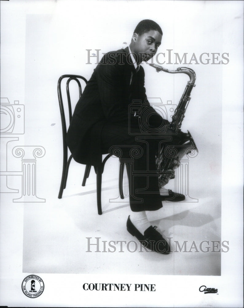 1988 Press Photo Courtney Pine CBE English Musician - Historic Images