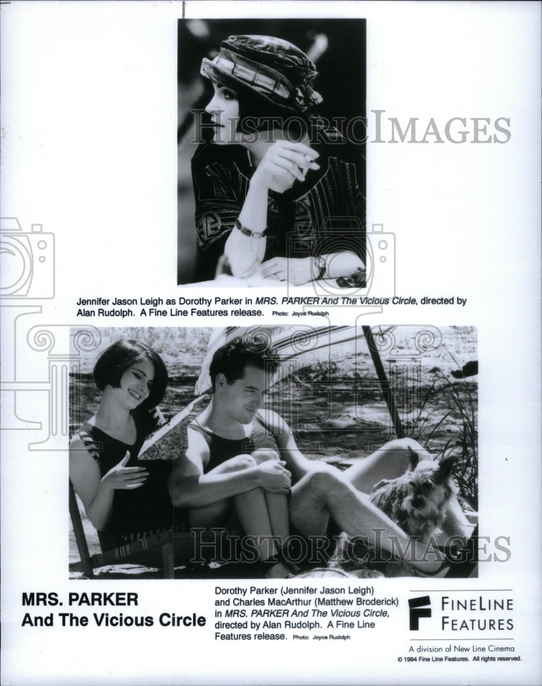 1994 Press Photo Parker Vicious Circle Jennifer Jason - RRU45201