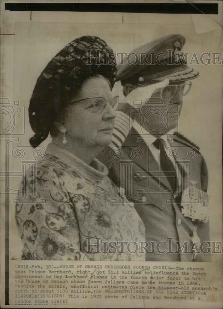 1976 Press Photo Queen Juliana of Netherlands - RRU46447- Historic Images