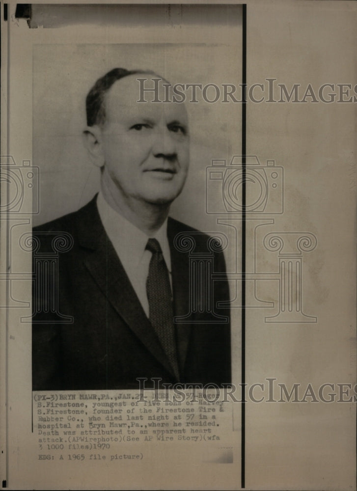 1970 Press Photo Richard Firestone dies. - RRU48447