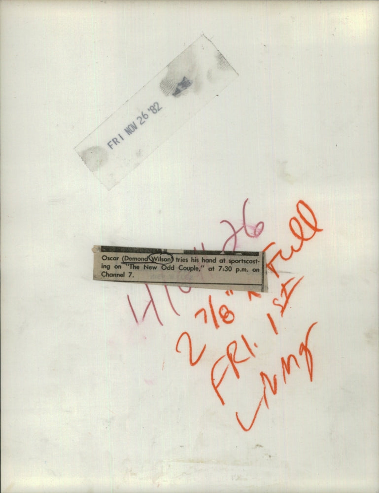 1982 Press Photo Demond Wilson New Odd Couple hand - RRU54933