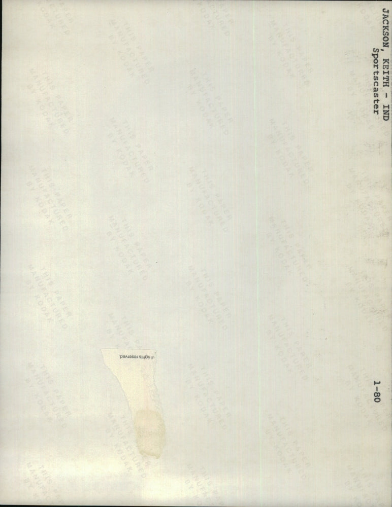 1980 Press Photo Football Sportscaster Keith Jackson - RRU57687