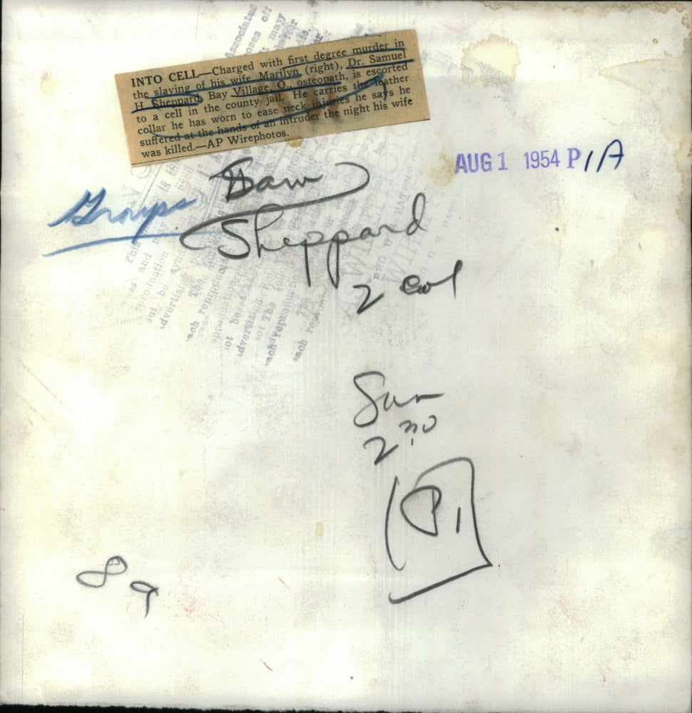 1954 Press Photo Dr. Samuel Sheppard Charge with murder - RRU58221