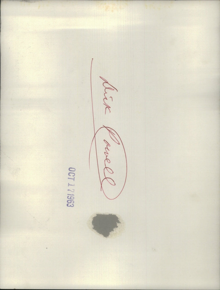 1963 Press Photo Dick Powell Singer - RRU61531