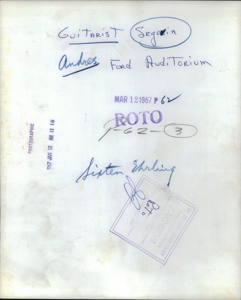 1967 Press Photo Sixten Ehrling Conductor - RRU61881