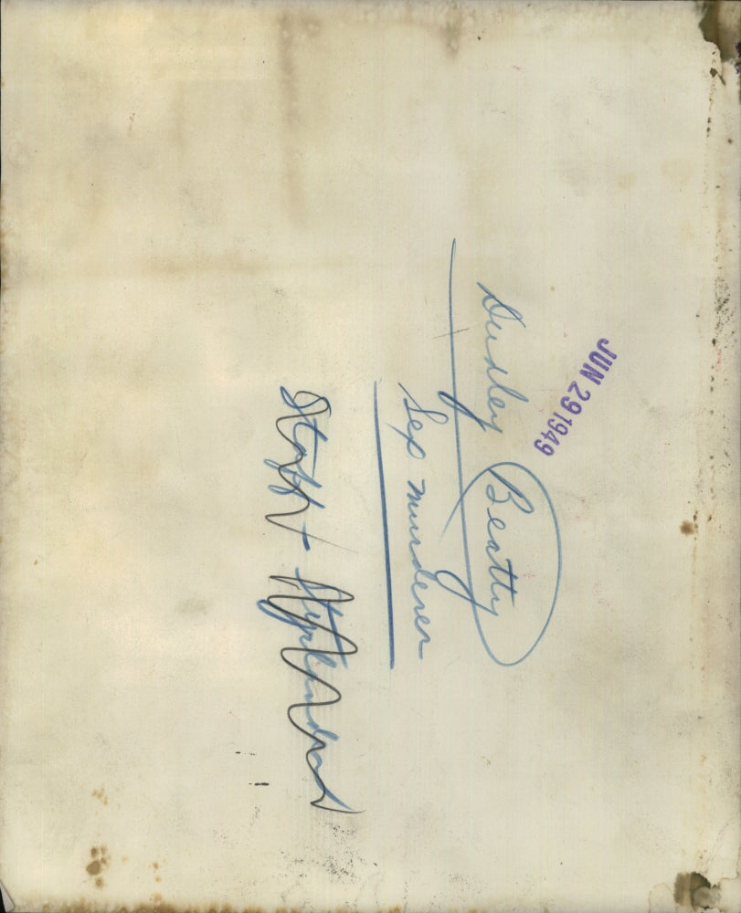 1949 Press Photo Dudley Beatty Murderer - RRU62861