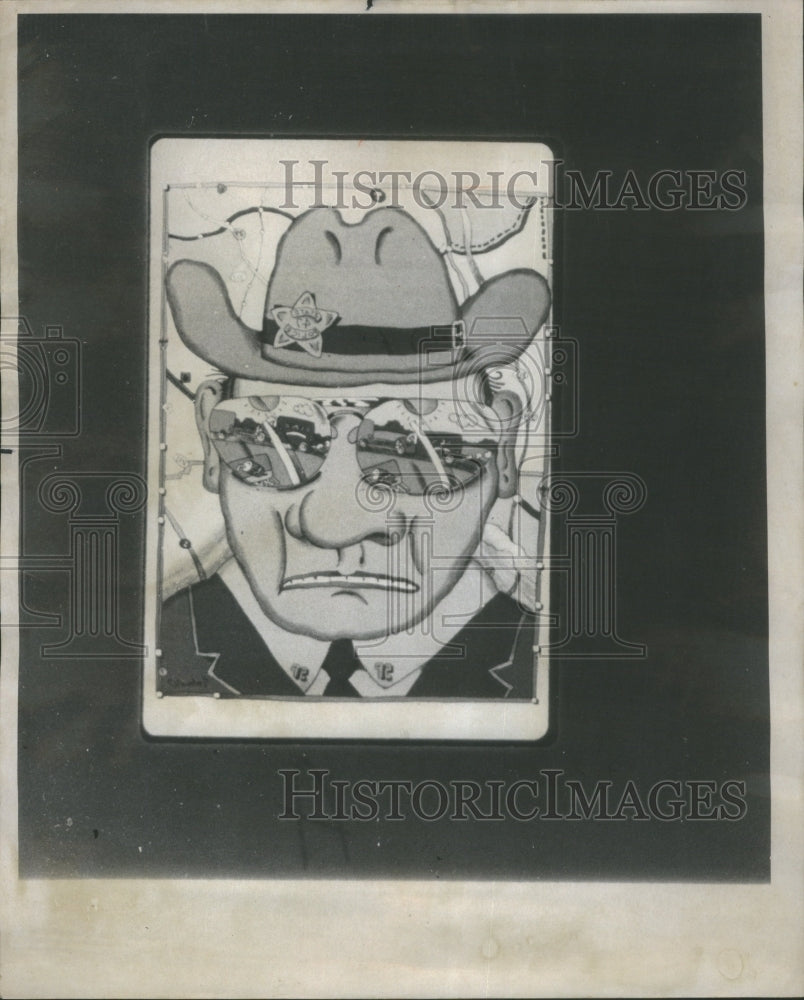 1975 Press Photo Illustration Police News Header - RRU68825