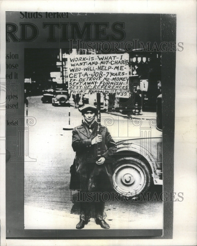 1971 Press Photo Cover Illustration Record Hard Times- Historic Images