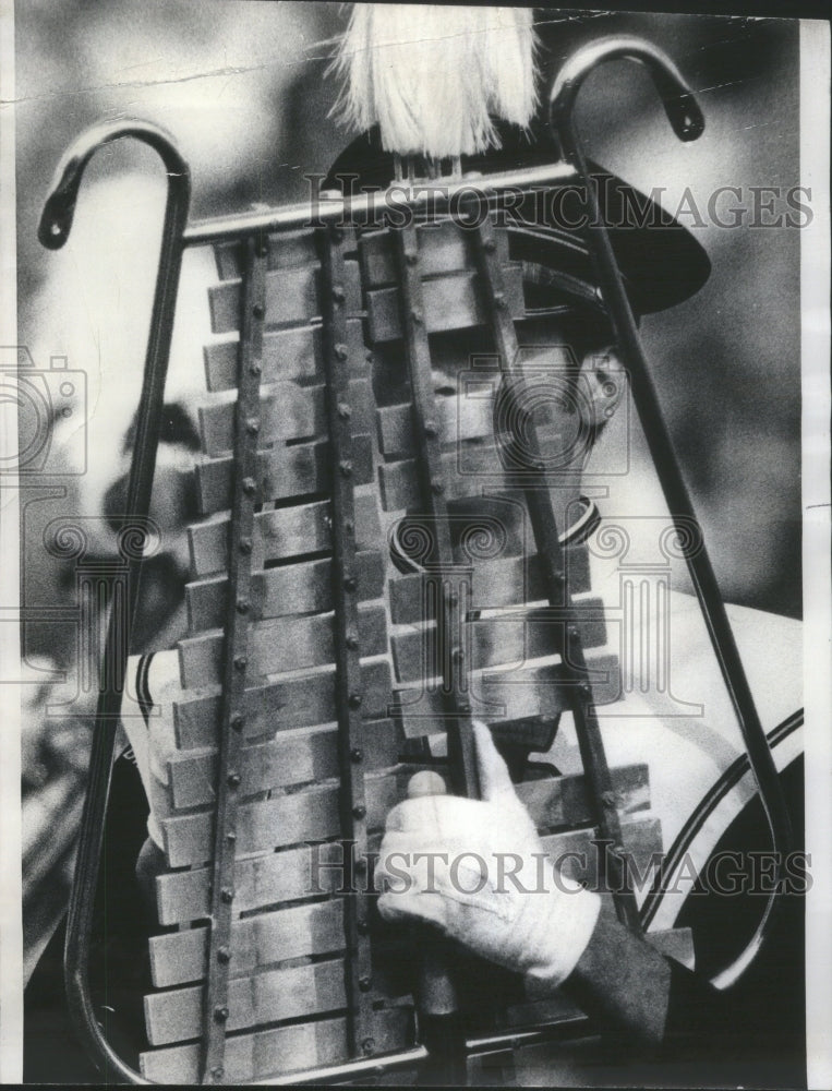 1972 Press Photo Glockenspiel Notre Dame Beats Purdue- Historic Images