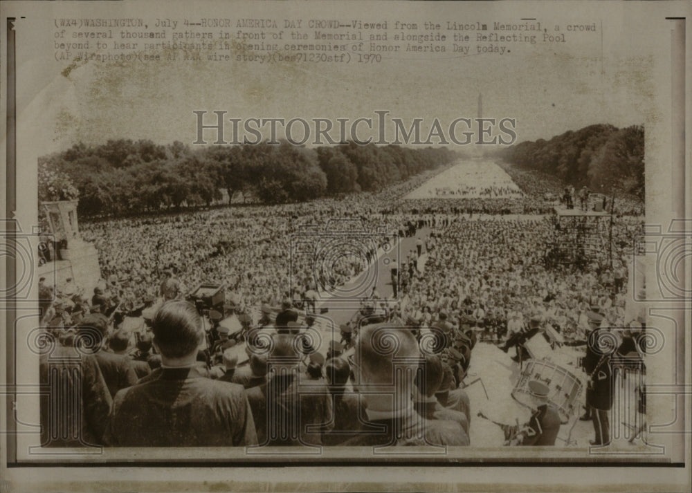 1970 Press Photo Honor America Day Opening Ceremonies - RRU94791