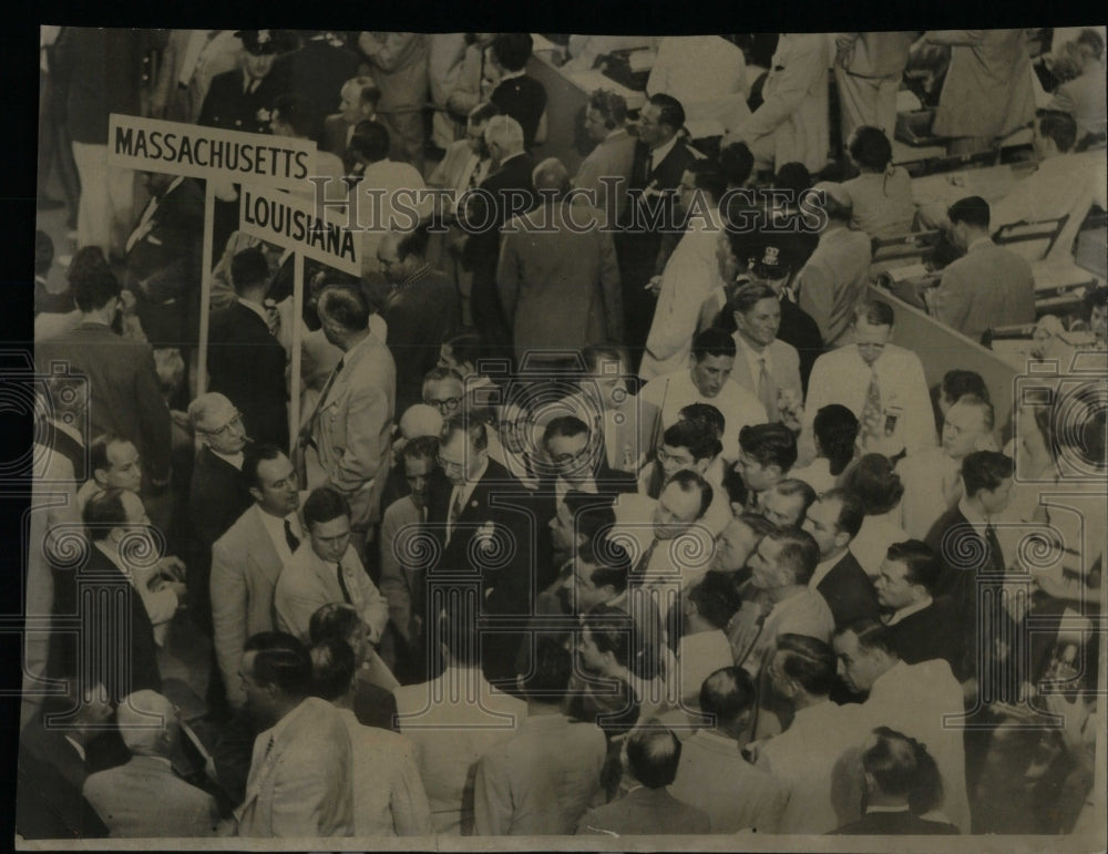 1952 Press Photo Louisiana Delegate Democrat Convention- Historic Images