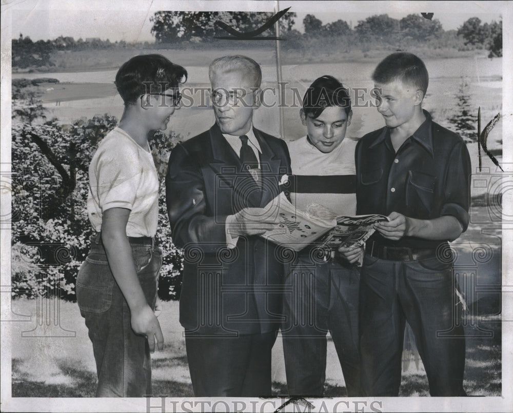 1953 Press Photo Floyd Starr Commonwealth Boys Three - RRV01537- Historic Images